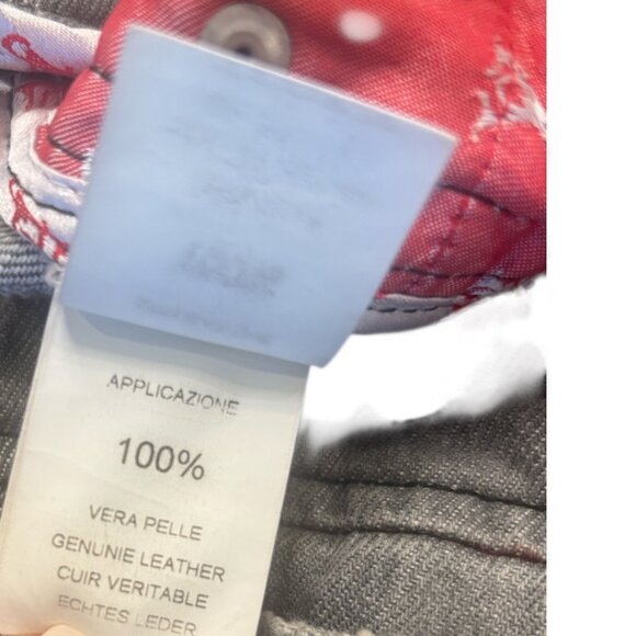 Vintage Voyage Jeans Women’s 28 Embellished Leather Suit Symbols Rare Find - Picture 16 of 16